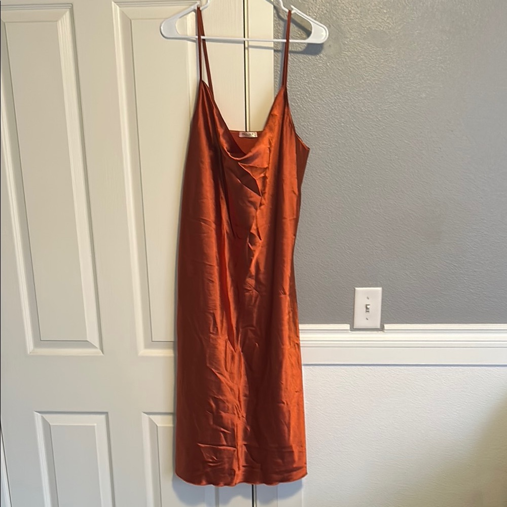 Copper Velvet Wedding Dress